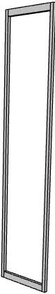 Wand weiß 0,5m / wall white 0.5m